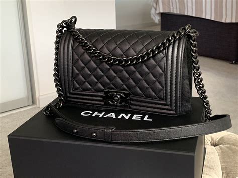 chanel bot bag|chanel black boyfriend bag.